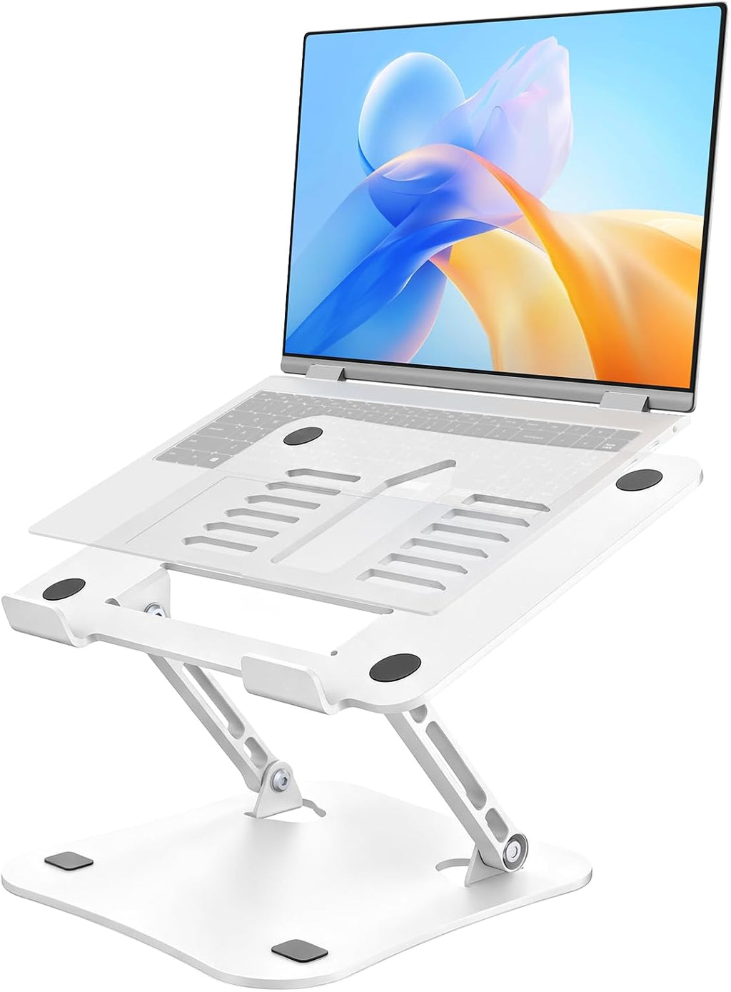 Afaloona Soporte de aluminio para computadora portátil, elevador ajustable