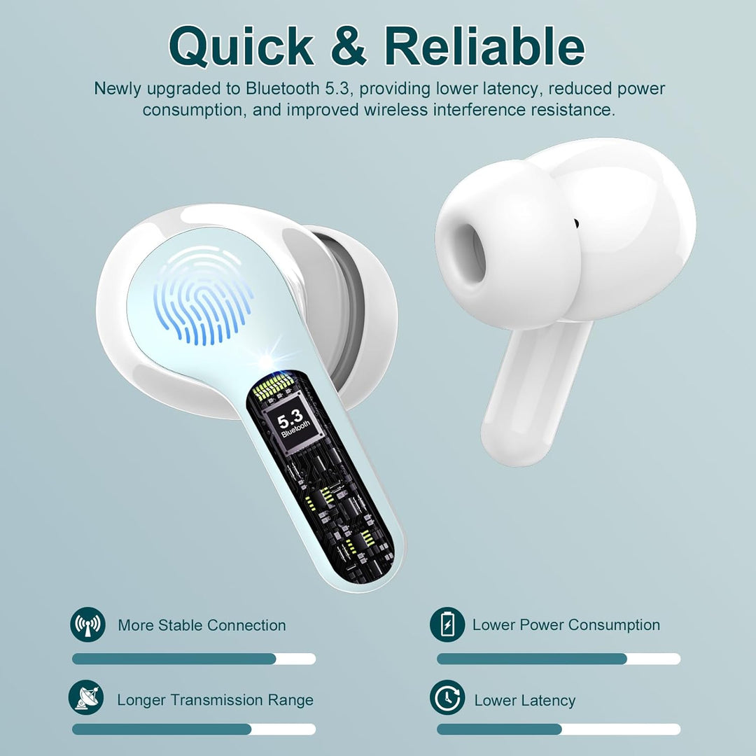Auriculares inalámbricos, Auriculares Bluetooth 5.4 HiFi Estéreo, A...