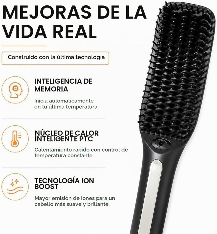 Speedy - Cepillo alisador de pelo de precisión para mujer, cepillo...