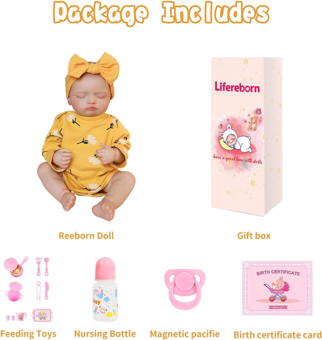 Babeviimt Muñecas de bebé Reborn - Muñeca de bebé recién nacido dur...