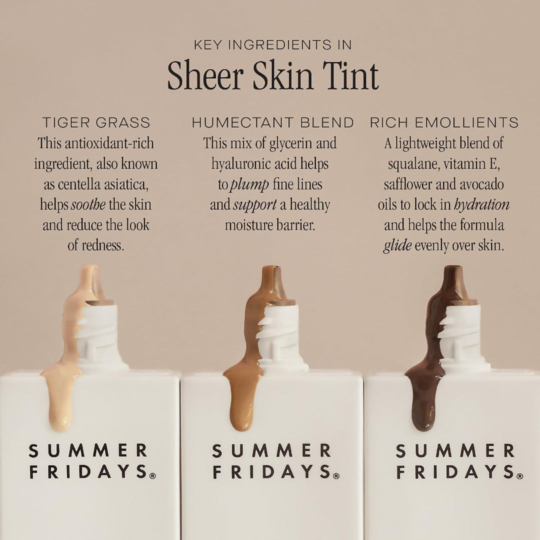 Summer Fridays Tinte Transparente para la Piel - Tinte de Piel con...