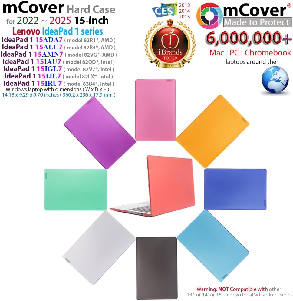 mCover Funda compatible solo con Lenovo IdeaPad 1 Series 2022-2024...
