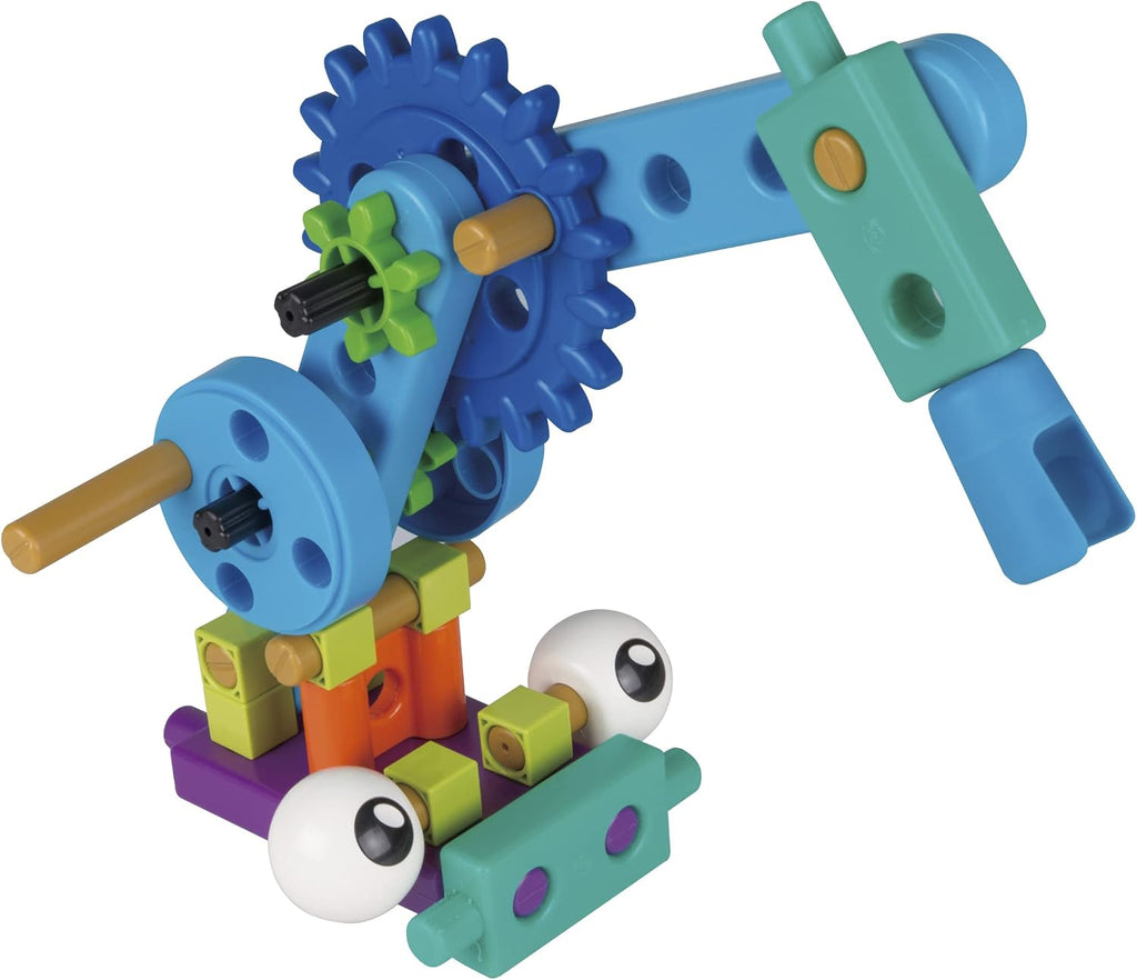 Thames & Kosmos Primer kit de ingeniería de robots para niños: experimento STEM para jóvenes aprendices | Construye 10 robots sin motor | Juega y aprende con manual en formato libro de cuentos |
