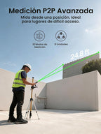 MILESEEY Medidor láser verde S50C con cámara, zoom digital de 8 ×, 670 pies