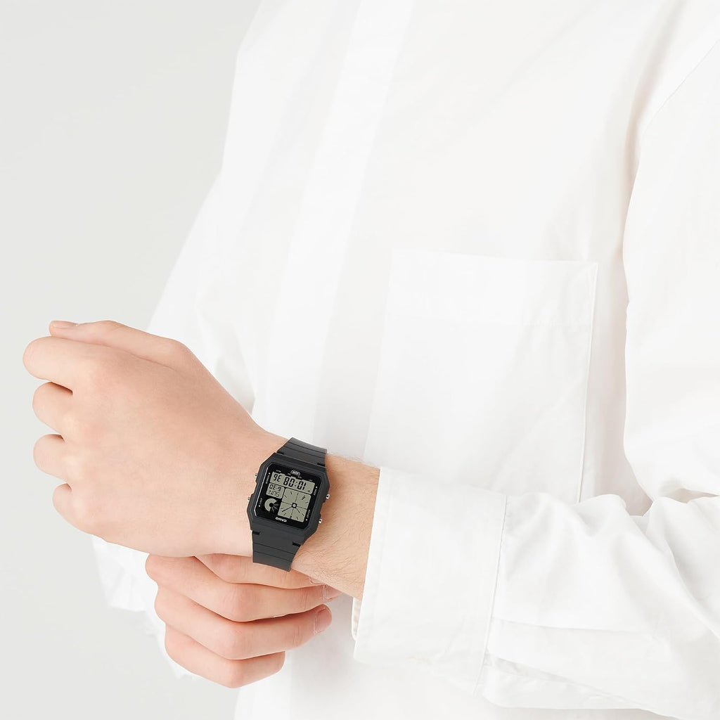Casio POP Reloj digital con iluminación LED de banda basada en bio-based y alarma diaria