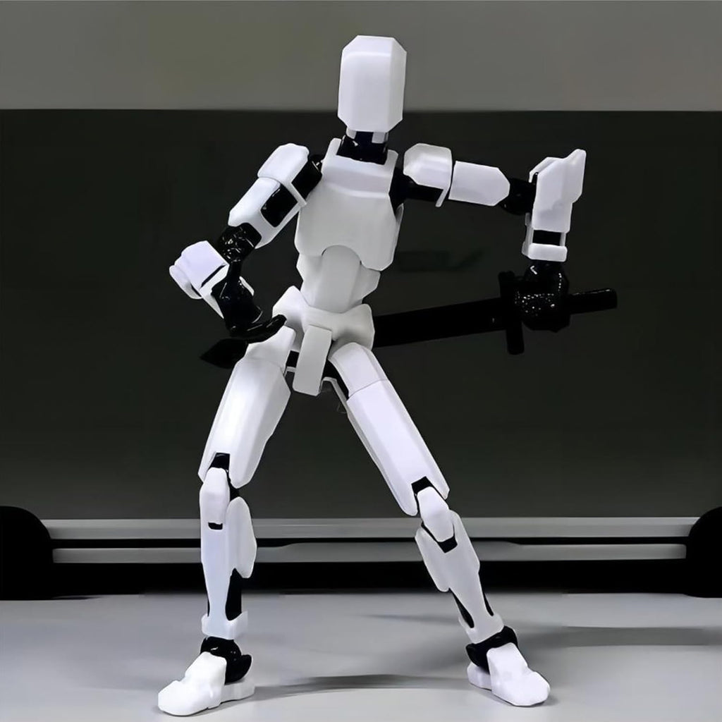 DANONI Titan13 - Figura de acción de robot, Lucky Robot 13, Blanco 1 unidad