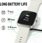 Reloj inteligente para mujeres y hombres, rastreador de fitness HD de 1.83 pulgadas (respuesta/hacer llamadas) con monitor de frecuencia cardíaca 24/7/sueño/SpO2, resistente al agua IP68, más de 100