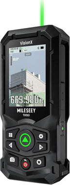 MILESEEY Medidor láser verde S50C con cámara, zoom digital de 8 ×, 670 pies