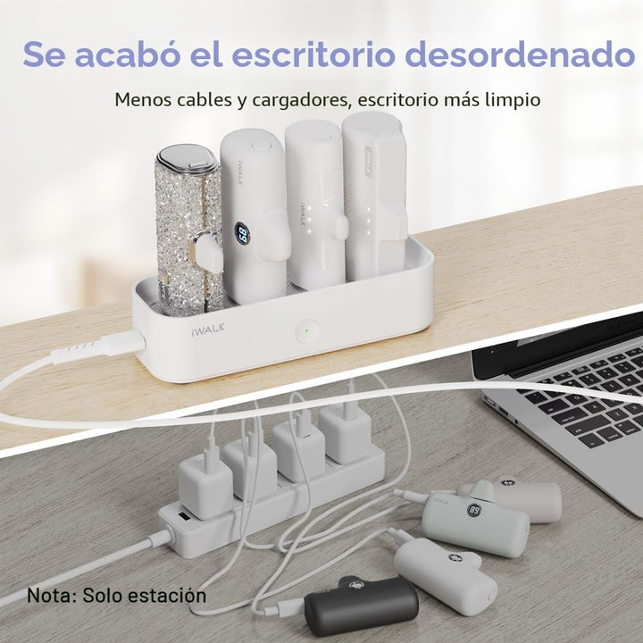 iWALK Estación de carga para cargador portátil de 4500mAh, 4800mAh,...