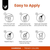 VANREESA Juego de 24 esmaltes de uñas de gel de otoño con capa base...