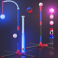 HYES Set de Béisbol 3 en 1 con LED para Niños 3-5 con 7 Iluminaciones