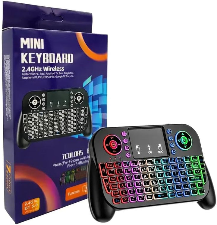 MRSVI Mini teclado con panel táctil de 24 GHz y modo dual