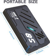 Tianken - Disco duro externo portátil ultrafino USB 3.0 HDD de alma...