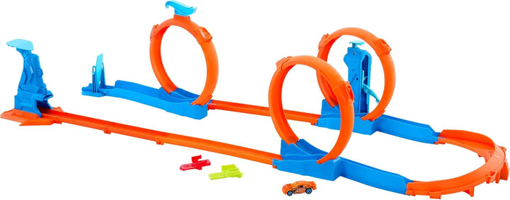 Paquete de Hot Wheels Triple Loop, componentes de construcción de p...