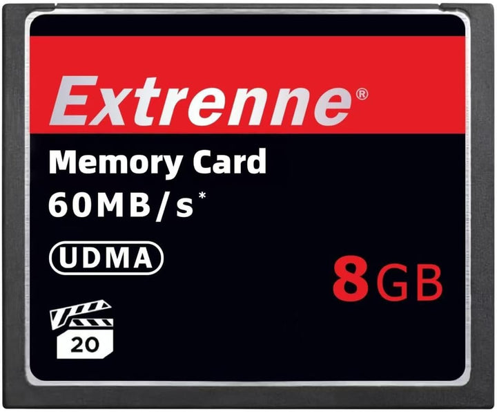 Tarjeta de memoria CF de 8 GB Tarjeta de cámara de 60 MB/s