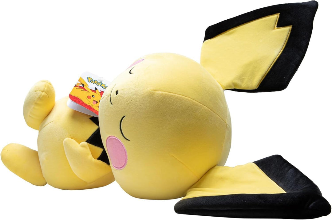 Pokémon Pichu - Peluche para dormir, 18 pulgadas, felpa prémium en...