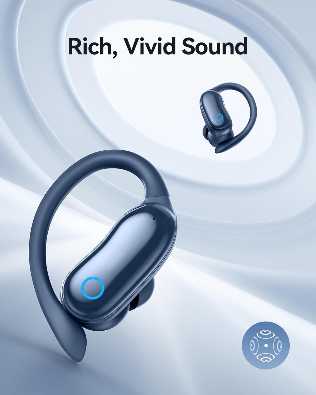 GNMN Auriculares inalámbricos con cancelación activa de ruido, repr...