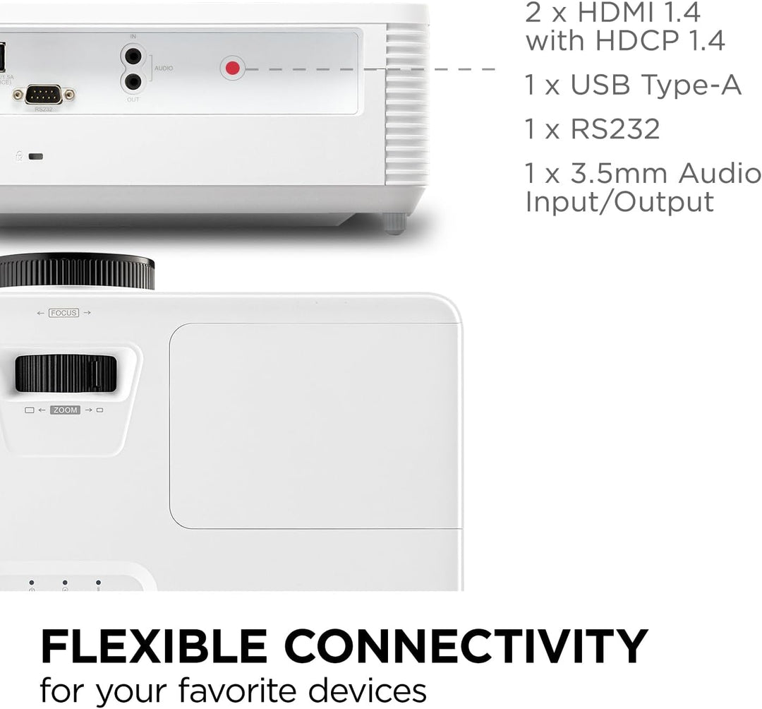 ViewSonic PA503HD Proyector de 4000 lúmenes de alta luminosidad con...