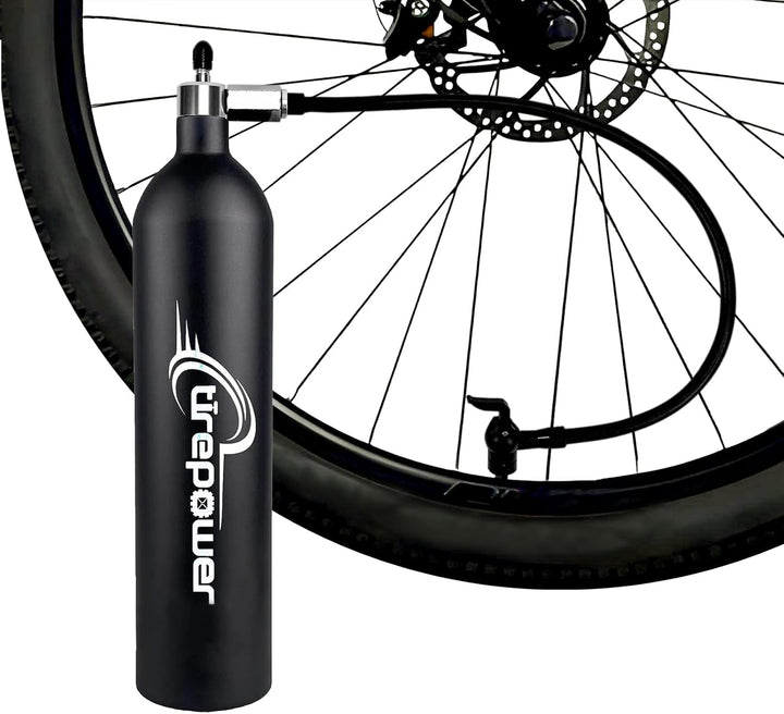 Ctrepower Tanque de aire para inflar neumáticos de bicicleta sin cá...
