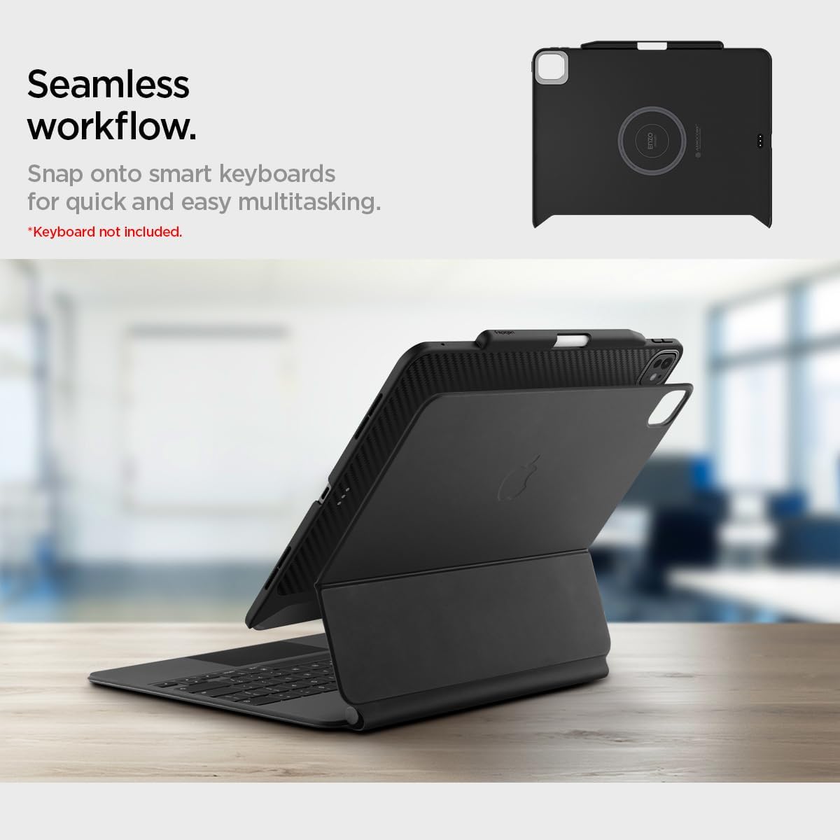 Spigen Funda para iPad Pro de 13 pulgadas M5/M4 (2025-2024) con soporte