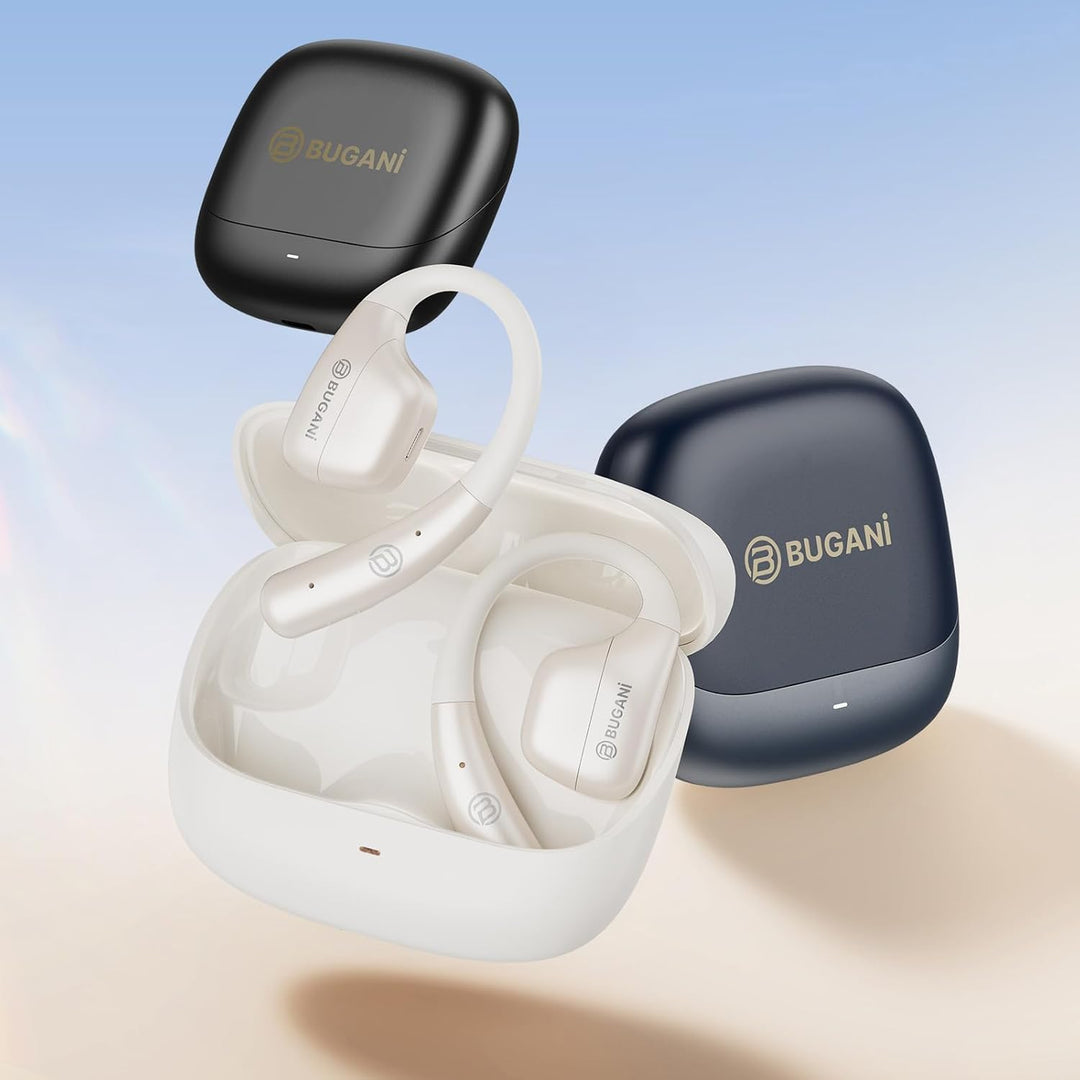 BUGANI Auriculares Bluetooth inalámbricos de oreja abierta, ganchos...