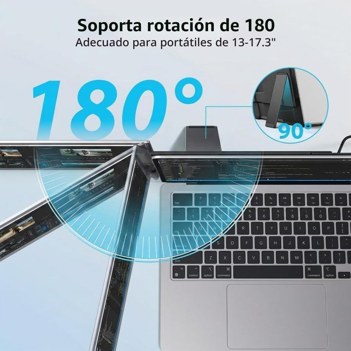 Leudaich Extensor de pantalla para portátil con un cable, monitor p...