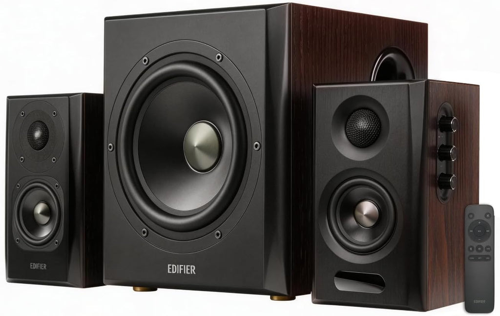 Edifier S355DB 2.1 Altavoces alimentados para estantería, audio de alta