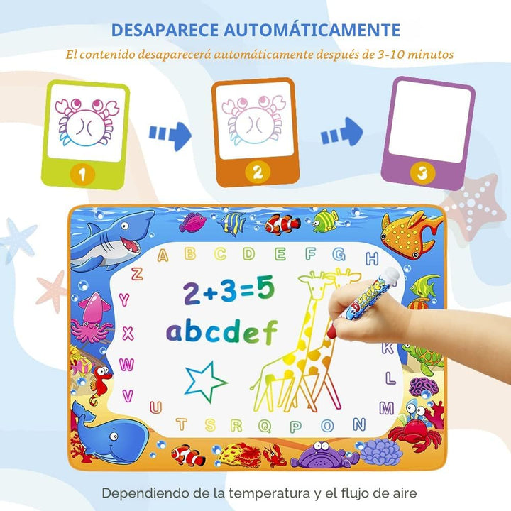 Alfombrilla de Dibujo con Agua - Alfombrilla de Juguete para Pintar...