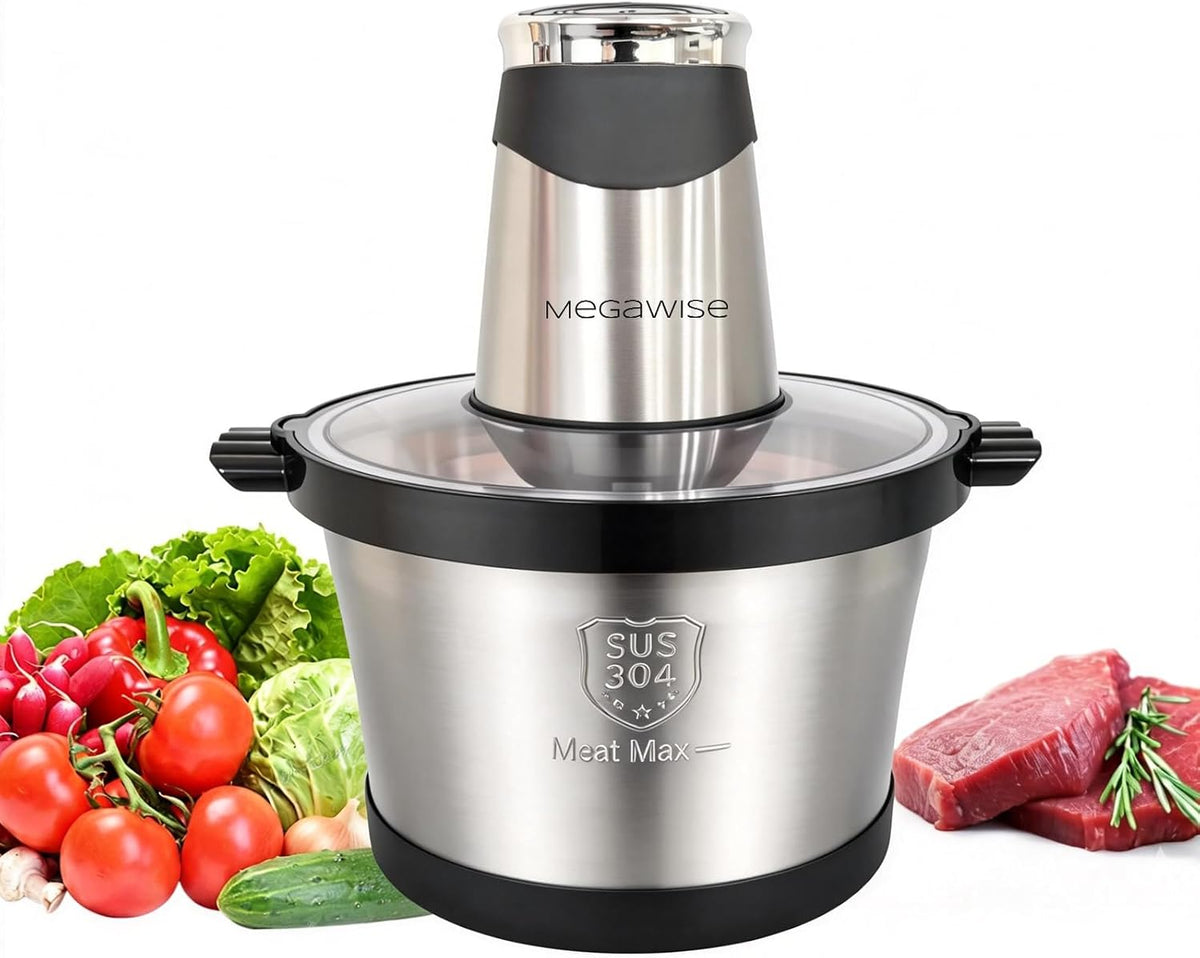 MEGAWISE Procesador eléctrico de alimentos, picadora de carne de 1000 W y