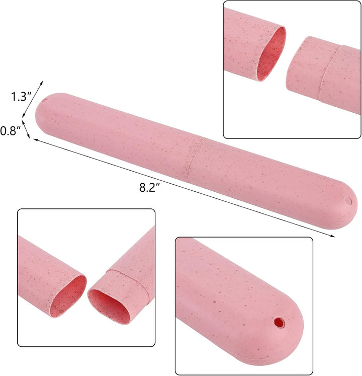 Hedume Paquete de 28 fundas para cepillos de dientes de viaje, port...
