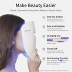 HIME SAMA Máscara facial LED, máscara LED de 8 colores para el cuid...