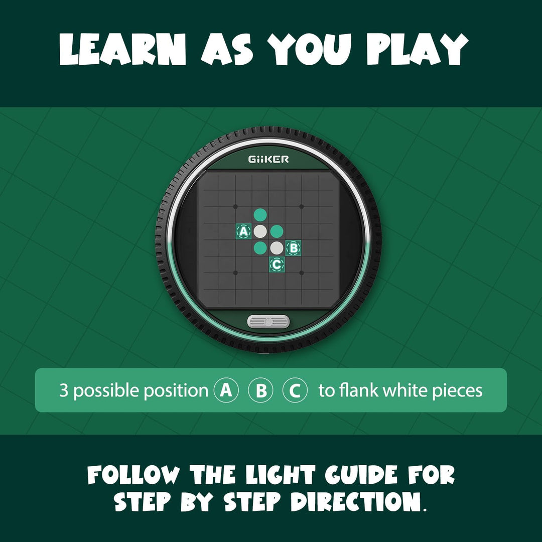 GiiKER Super Reversi - Juego de mesa de estrategia electrónica con...