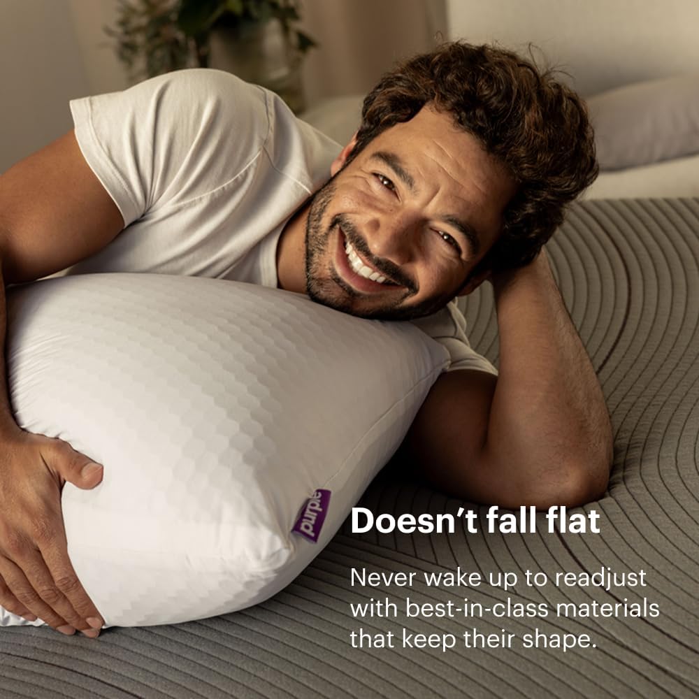 Almohada Purple Harmony - Loft mediano, tamaño King, almohada de gel