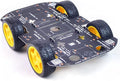 Chasis de Robot 4WD Robot Car Smart Chassis Kit con 4 motores TT para Arduino/Raspberry Pi/Jetson Nano, Kit DIY de aprendizaje de chasis robótico inteligente
