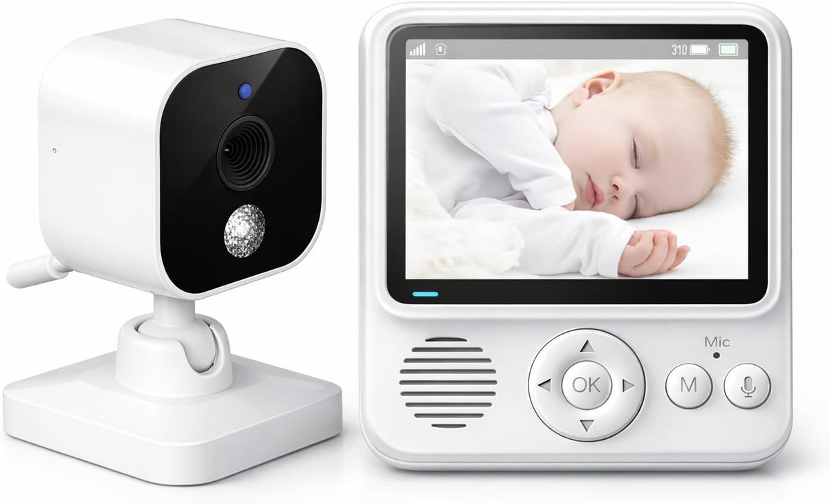 AnKeKe Monitor de bebé con cámara y audio, monitor de bebé sin WiFi...