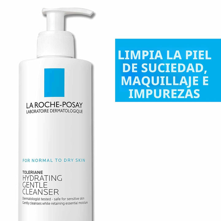 La Roche-Posay Toleriane - Limpiador facial suave e hidratante, lim...