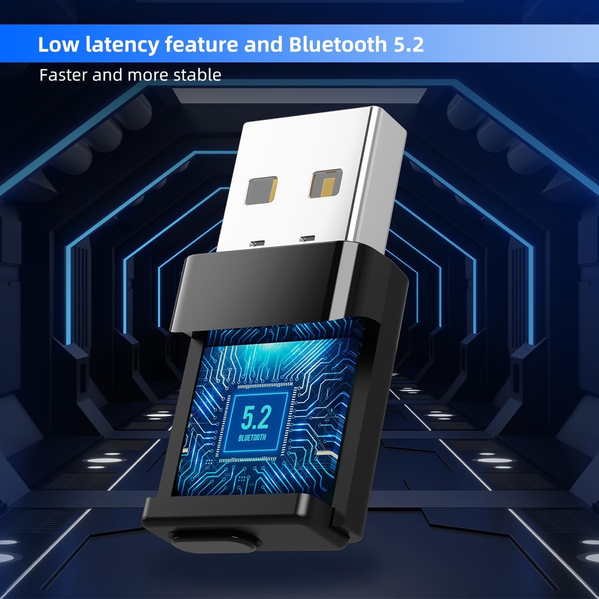 Adaptador Bluetooth para PS5, PS4, Mac, BT5.2 Adaptador de audio con