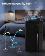 Mifasol Humidificador de niebla fría y cálida para habitación grande