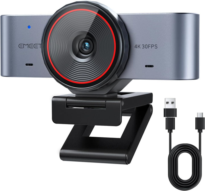 EMEET Cámara web C960 Ultra 4K para Mac y PC, sensor más grande de...