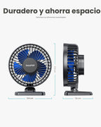 Gaiatop - Ventilador de escritorio USB, pequeño pero potente, perso...