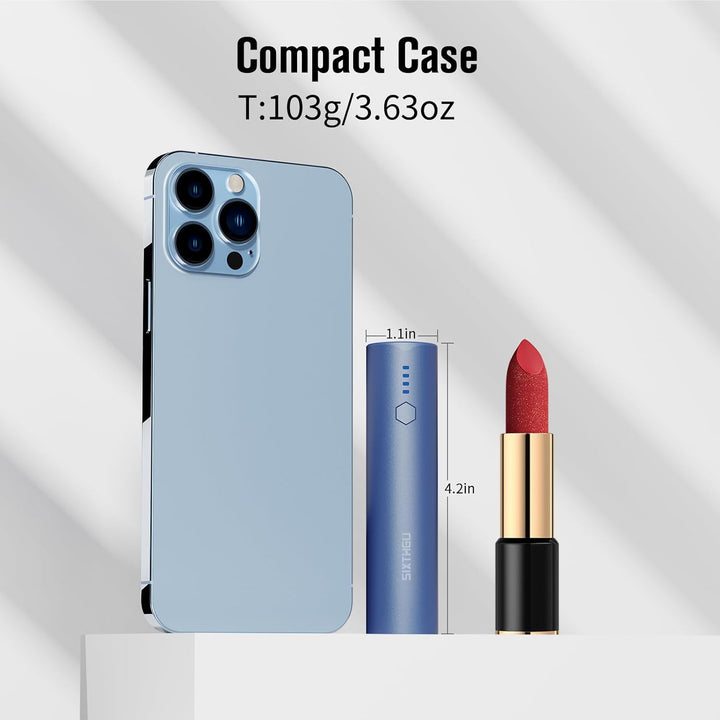 SIXTHGU Cargador portátil S03, 5000mAh, paquete de 2 bancos de ener...
