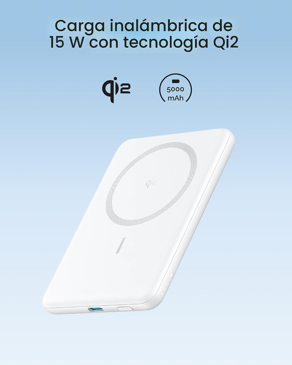 Anker MagGo Power Bank (5K, delgado)