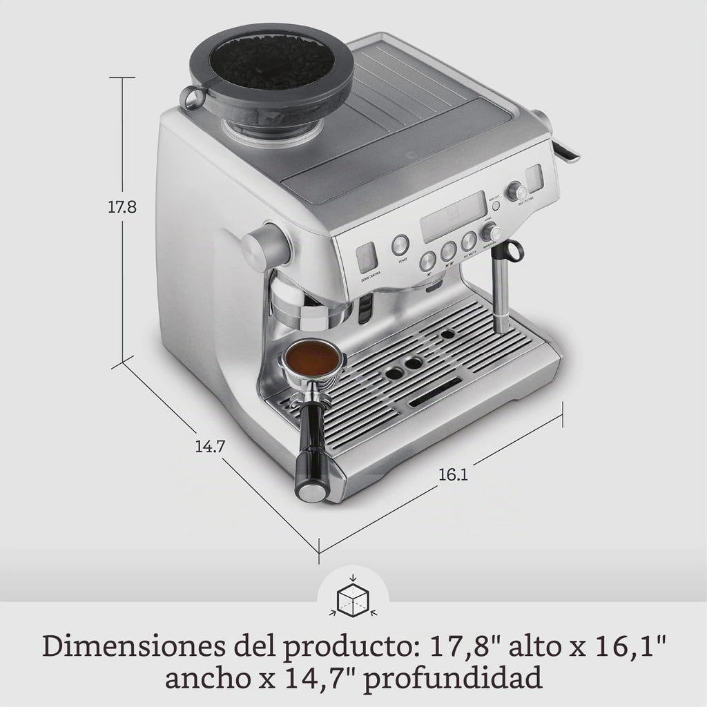 Breville Máquina Espresso Oracle, BES980XL de plata