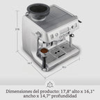 Breville Máquina Espresso Oracle, BES980XL de plata