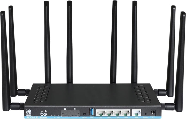 Zbtlink AX3000 5G WiFi 6 Router desbloqueado con Dual SIM + eSIM, S...