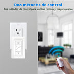 Lámpara Regulador de intensidad enchufable, enchufe inalámbrico con control remoto, interruptor de luz digital para lámpara compatible con Alexa, para luces LED/CFL regulables e incandescentes/halógenas