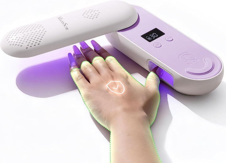 MelodySusie Lámpara UV de Uñas Compacta Inalámbrica, P-PLUS20F con...