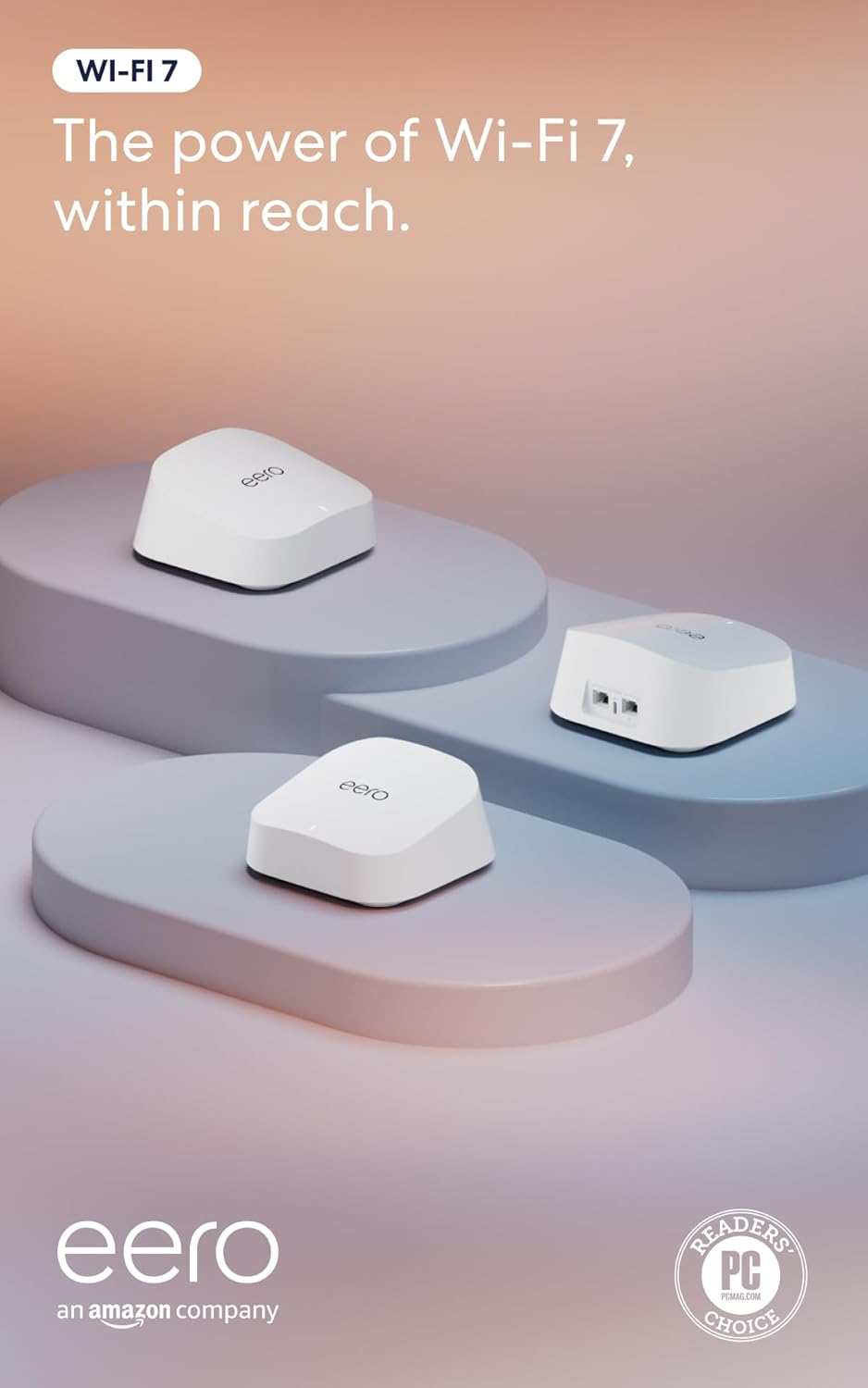 Presentamos el router Wi-Fi 7 doble banda Amazon eero 7 (modelo más...