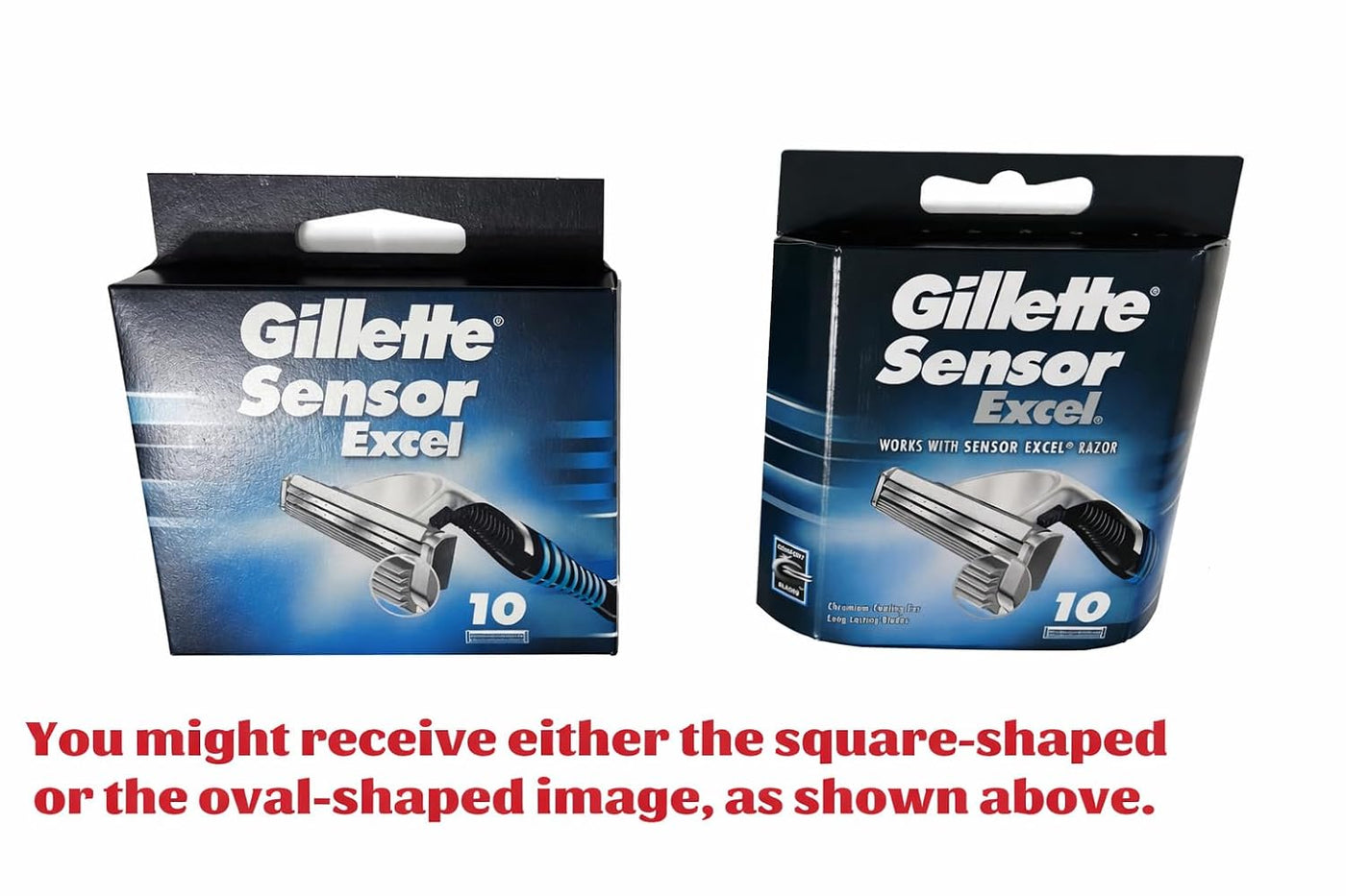 Gillette Cartuchos Sensor Excel - 10 unidades, paquete de 2