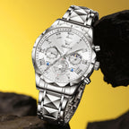 OLEVS Reloj para Hombres Clásico de Negocios en Acero Inoxidable Reloj para Hombre